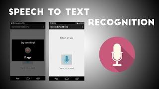 Speech To Text App TUTORIAL (using in-built feature)  |  Android tutorials