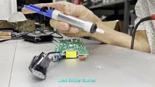 How to use a Solder Sucker or Desoldering Pump on a Circuit Board