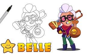 How To Draw BELLE  | Brawl Stars | New Brawler | Step By Step