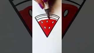 Watermelon  #watermelon #colorwithme #coloringpage #oddlysatisfyingvideo #coloring #markerart