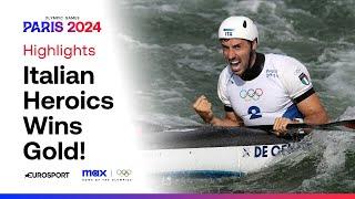 AN ALL-TIME RUN!  | Giovanni de Gennaro grabs gold for Italy in kayak slalom #Paris2024