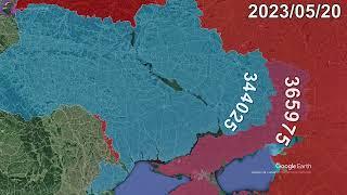 Russian Invasion of Ukraine: Every Day to October 1st, 2024 using Google Earth