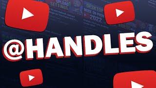 All channels on YouTube are getting a handle