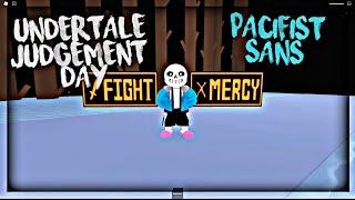 Pacifist Sans Phase 2 & Comic Sans Event | Roblox Undertale Judgement Day