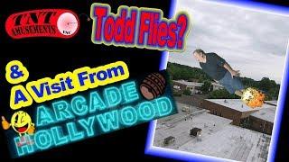 #1301 ARCADE HOLLYWOOD & ARCADE JASON pick up CRYSTAL CASTLES & Todd FLIES!  TNT Amusements