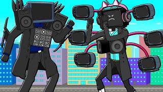 BOSS TV WOMAN VS BOSS TV MAN! Skibidi Toilets Cartoon Animation