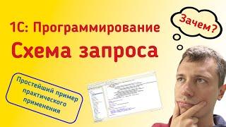 1С: Схема запроса. Простейший практический пример