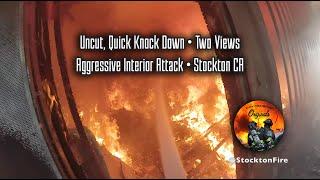 Uncut, Quick Knock Down • Two Views • Aggressive Interior Attack • South Fresno Ave, Stockton, CA