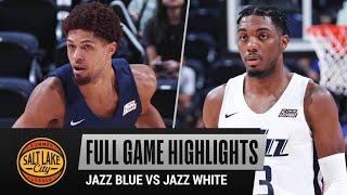 JAZZ BLUE vs JAZZ WHITE | SALT LAKE CITY SUMMER LEAGUE |  FULL GAME HIGHLIGHTS