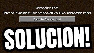 MINECRAFT: "INTERNAL EXCEPTION Java net Socketexcept" - SOLUCION!