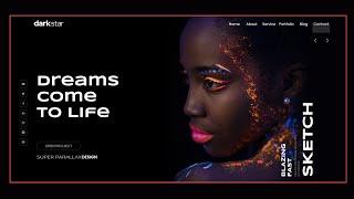 Dark Theme Portfolio Website in HTML CSS & JavaScript | Modern Web Design Tutorial with explaination