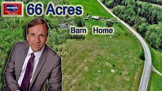 Maine Home With Land | 66 Acre Farm $119,500