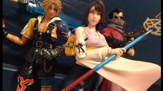 Play Arts Final Fantasy X (10) Figure Reviews Yuna Tidus & Auron