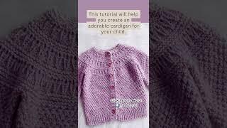 Elena cardigan knitting pattern by #knittingforbaby  #knitting #shorts