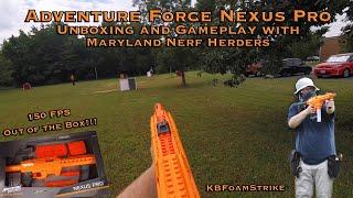 Adventure Force Nexus Pro Unboxing and Gameplay Vlog with Maryland Nerf Herders