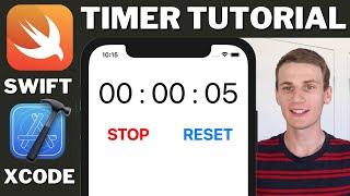 Simple Timer App Swift Xcode Tutorial - Stopwatch (Count up Timer)