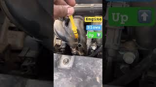 Engine blows up #youtubeshorts #automobile #mechancial #rizzfixx