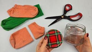 Great Easy Recycling Idea With Socks and Jars