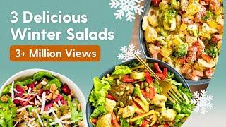 स्वादिष्ट सलाद कैसे बनाएं | 3 Healthy & Easy Salad Recipes for Winter