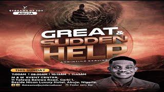 GREAT AND SUDDEN HELP [ANOINTING SERVICE] || SUNDAY SERVICE || 26TH NOVEMBER 2023