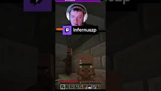 дед превратился в жителя | infernuszp #Twitch #minecraft #minecraftshorts #minecraftmemes