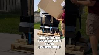 Unboxing the Yoder Smokers YS640S Competition style smoker  #bbq #foodshorts #unboxing