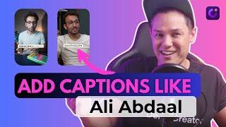 How to Add Captions in Videos Like Ali Abdaal