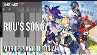 How to play Ruu's Song (Genshin Impact) by Yu Peng Chen on Mobile Piano (Tutorial)