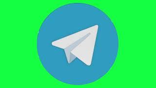 Telegram Green Screen Logo Loop Chroma Animation