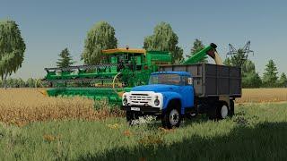 Farming Simulator 22/ Село Грязное / Дон 1500Б / Уброчная овса / день 2