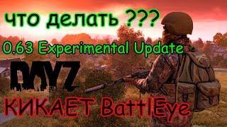 DayZ  патч 0.63 что делать если выкидывает BattlEye