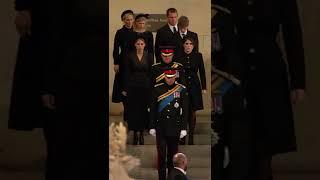 The Queen's Eight Grandchildren Hold Vigil at Westminster Hall