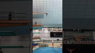 New Dive off 10m platform.  Diving back with a half twist.