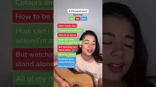 a thousand years - christina perri  #karaoke #duet #singing #athousandyears #christinaperri