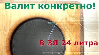 Плоский сотовый 75ГДН с резонансом 15 Гц. Сабвуфер. Закрытый ящик.