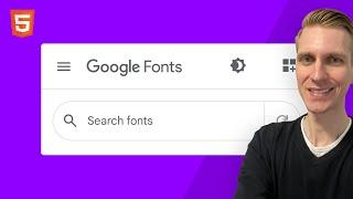 How to Add Google Font to HTML Website