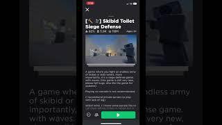 Top 3 best skibidi toilet games in Roblox #roblox #gaming