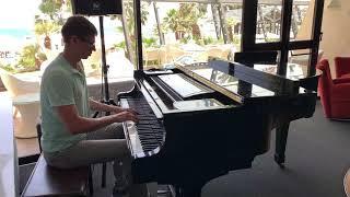 Chopin C# sharp minor valse, performed by Anton Abyzov, piano bar, Palm Beach Hotel, Cyprus 2019