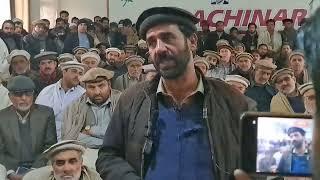 Parachinar. Anjuman-e- Hussainia secretary Inayat Hussain Turi speech about corruption in kurram.