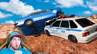 ПОЛИЦЕЙСКАЯ ПОГОНЯ ЗА ПРЕСТУПНИКОМ - УКРАЛ У БАБУШКИ ПЕНСИЮ BeamNG Drive