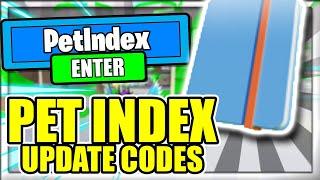 ALL NEW *PET INDEX* UPDATE CODES! Tapping Legends Roblox