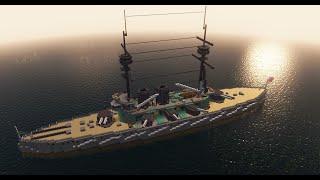 Fully functional battleship - Valkyrien Skies(Clockwork & Eureka)