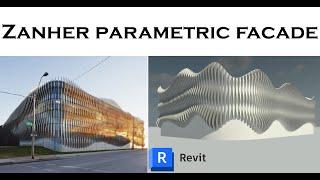 Modeling zanher headquarters parametric facade using Revit