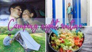 Couple Night Routine while Camping and Hiking