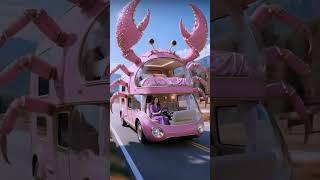 Very naughty crab car#relaxingmusic #healingvibes #slowliving #nature #shorts