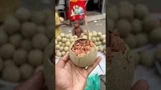 Tasty Masala Bel or WoodApple!Mouth Watering Street Food #shorts #fruits #streetfood #viralvideo