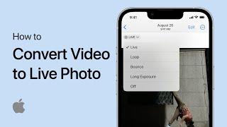 How To Convert Video to Live Photo on iPhone - iOS 18 Tutorial