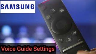 How to Turn off Voice Guide Settings on Samsung TV || How to Disable Voice Settings on Samsung TV