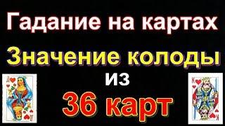 ЗНАЧЕНИЕ КАРТ ПРИ ГАДАНИИ.(Колода 36 КАРТ)