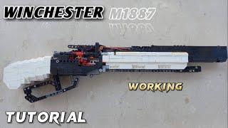 Lego M1887 Tutorial, lego winchester model 1887, lego shotgun